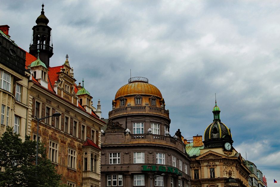 Praha 10 — Vinohradská ulice, blízko výdejního místa Cukraria